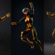 Marvel Legends Kitty Pryde, Rogue, and Phoenix.